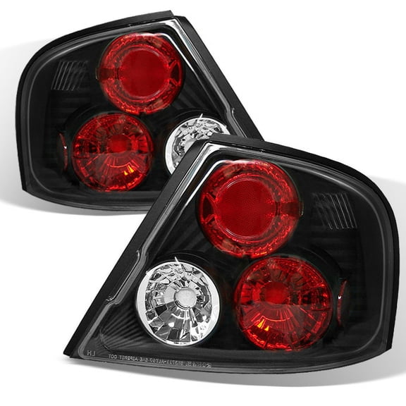 AKKON - For 1998-2001 Altima Euro Style Black Altezza Tail Light Brake Lamp Left and Right Replacement