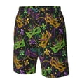 thumbnail image 4 of Fotbe Mardi Gras Surface Trajes de Baño Estampados para Hombre, Shorts de Verano de Secado Rápido, Ropa de Playa, Bañadores-3X-Large, 4 of 6