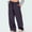 Purple, variant on LSLJS Work Pants Women High Drawstring Waist Sweatpants Casual Solid Color Wide Leg Joggers with Pockets, S-2XL