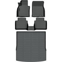 Auxko All Weather Floor Mats Cargo Liner Fit for Mazda CX-50 2023 2024 2025 Not for Hybrid TPE Rubber Liners Set CX50 Accessories All Season Guard Odorless Anti-Slip Floor Mats Cargo Liner
