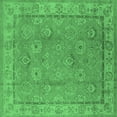 thumbnail image 1 of Ahgly Company Indoor Square Oriental Emerald Green Traditional Area Rugs, 3' Square, 1 of 4