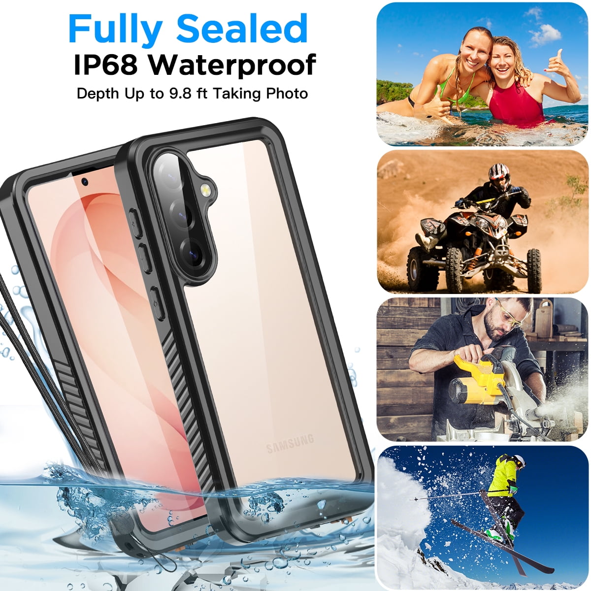 AICase Waterproof Case For Samsung Galaxy S26+ Plus Military Shockproof Heavy Duty Cover
