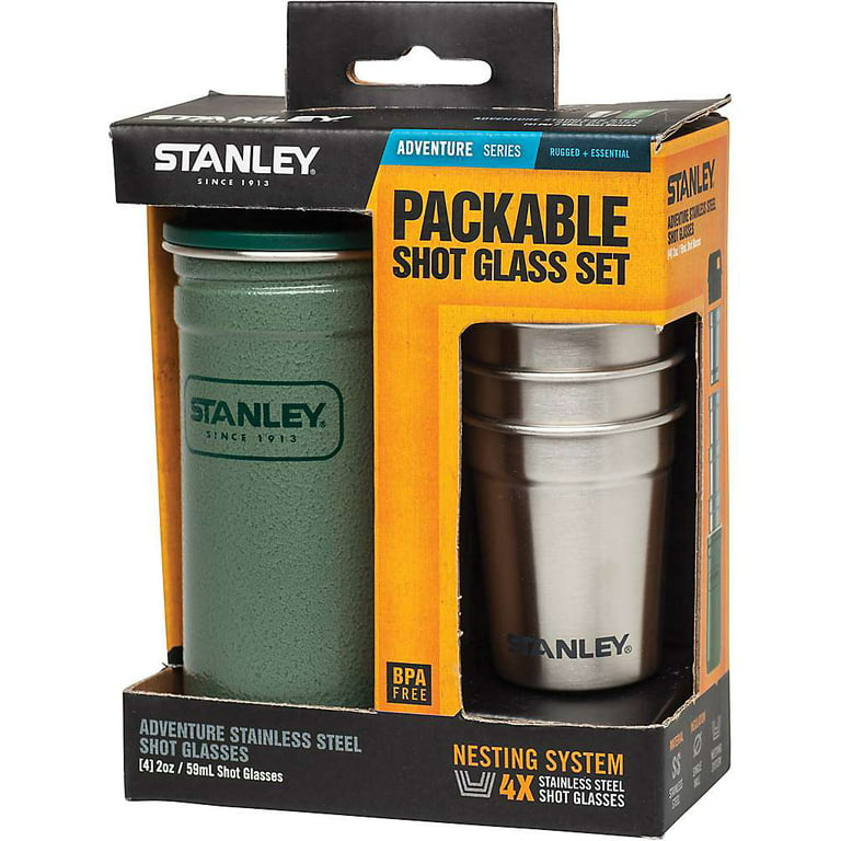 [STANLEY] Stanley Adventure Flask/Shot Glass Gift Set Black Camping Supplies