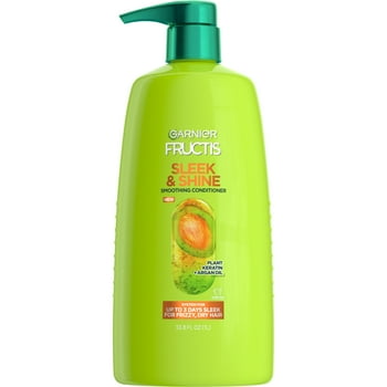 Garnier Fructis Sleek and Shine Smoothing Conditioner with Argan Oil, 33.8 fl oz