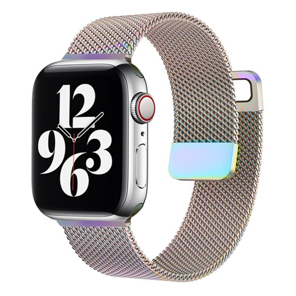 Correa para Apple Watch Band 44mm 45mm 41mm Ultra 49mm 42mm 40mm 45 mm Milanese Loop pulsera correa iwatch series 8 7 3 4 5 6 SE Tan Jianjun unisex