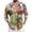 Brown, variant on Mens Easter 3D Digital Print Long Sleeve Button Down Shirt Lightweight Breathable Casual Top for Spring Summer Slim Fit Black L