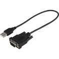Ativa® USB 2.0 to Serial Adapter, 1’, RS232 DB9, Black, 26847