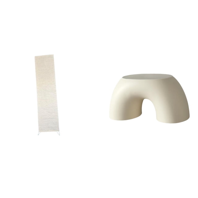 Pantalla De Papel Para Lámpara De Sala De Estar Con Cubierta Para Lámpara De Pie Y Reposapiés Multifuncional Para Cambiar Zapatos, Otomana Para Decoración Del Hogar.