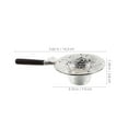 thumbnail image 3 of Clearance! Loose Tea Strainer Chinese Tea Strainer with Handle Mesh Tea Infuser Filter Tea Steeper for Loose Tea Tea Pots and Tea Cups Silver, 3 of 9