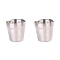 thumbnail image 2 of Toystoory Taza de camping de acero inoxidable Mini 180 ml Tazas de doble capa Café Té Vaso Metal Hogar Barbacoa Taza de agua al aire libre 2Conjunto, 2 of 6