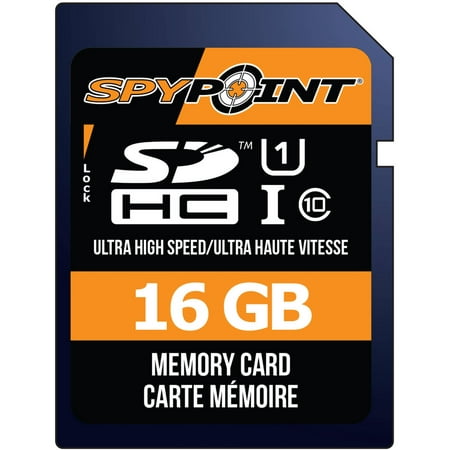 SPYPOINT, SD-16GB, memory card, 16GB, ultra high speed, class 10 - Walmart.com