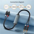 thumbnail image 4 of 3.5mm Audio Isolator Audio Common Ground Isolator Aux Noise Reduction Filter with 2/2 Audio Cable for DVD TV Player, 4 of 4