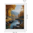 thumbnail image 2 of Diamond Art Kit for Adults, Sunlit Autumn River Landscape Diamond Painting for Adults Beginners, 5D DIY Diamond Art Painting Kits, Colorful Diamond Painting Craft for Home Decor 12x16, 2 of 7