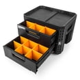 thumbnail image 2 of ToughBuilt StackTech 2-Drawer Locking Box, Portable Tool Storage & Equipment Organizer, 2 of 12