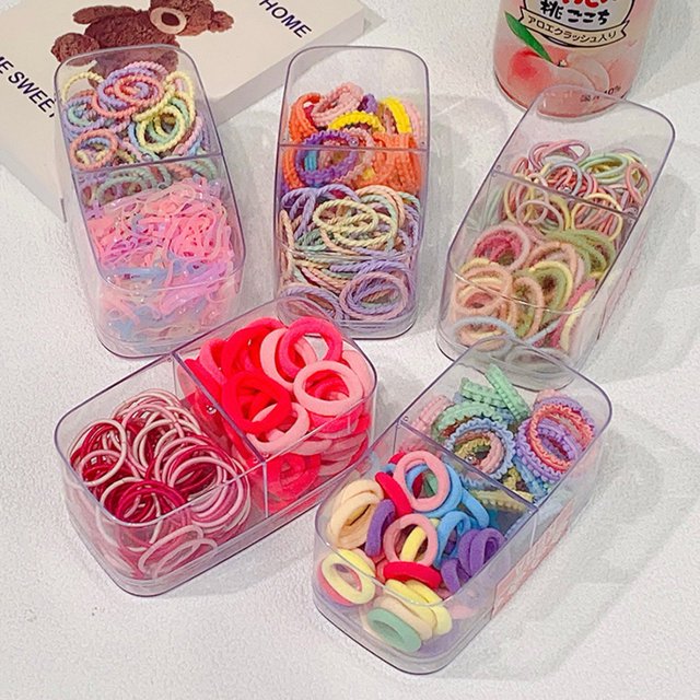 YAOBAMM Hair Rope 1 Set Hair Tie with Multi Styles Anti fall Tight Exquisite Vibrant Color Gift Soft High Elastic Simple Hair Ropes for Hair Accessories