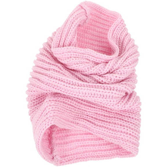Masteelf  Ladies Pink Woolen Scarfs Knit Small Comfortable Men and Women