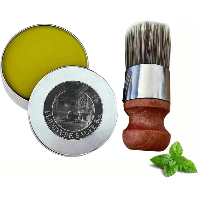 Bloame - Ungüento para cuero, ungüento para muebles para cuero, búho sabio, ungüento para muebles para madera, ungüento para muebles de cuero, ungüento y cepillo para muebles de cuero, protege tus pie