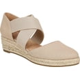 thumbnail image 2 of LIFE STRIDE Womens Beige Comfort Keaton Round Toe Wedge Slip On Espadrille Shoes 6.5 M, 2 of 7