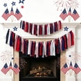 thumbnail image 4 of Patriotic Door Wall Decorations Outdoor Indoor, Nylon Red White Blue Stripe Banner for Yard Garden Porch, Independence Day Hanging Sign, Reusable Stars and Stripes Holiday Party Festive Ornament, 4 of 6