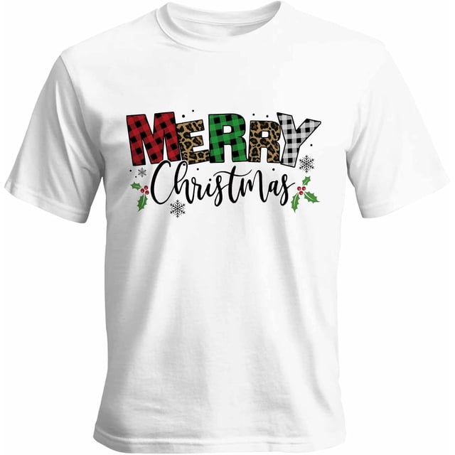 Camisetas para hombre, Feliz Navidad, hojas de acebo, manga corta, informales, camisetas gráficas para adolescentes, niños y hombres.