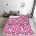 thumbnail image 6 of Hello Kitty Fleece Blanket Super Soft Cozy Throw Blanket 60"X50", Lightweight Fuzzy Comfy Flannel Blanket Warm Plush Throw Blankets For Couch, Sofa, Bed, 6 of 7