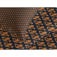 thumbnail image 4 of Ambesonne Fleur De Lis Quilted Bedspread Set 3 Pcs, Orange Heraldic, King Size, Indigo Orange, 4 of 5