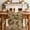 Brown, variant on Green Floral Silhouette Table Runner 36 Inches, Spring Farmhouse Vintage Flowers Bed Runner Dresser Scarves Tabletop for Indoor Outdoor Parties/Ceremony/Banquet, 13"x 36"