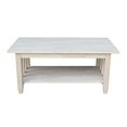 thumbnail image 2 of International Concepts Unfinished Mission Tall Coffee Table, 2 of 5