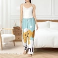 thumbnail image 6 of Lsque Cute Dog In Bathtub1 Print Women's Pajama Pants, Lounge Pant - Comfortable Home Wear,Elastic Waistband, Stylish Design-Medium, 6 of 9