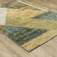 thumbnail image 6 of 9' X 12' Gold Blue Green Rust Beige Purple And Teal Geometric Power Loom Stain Resistant Area Rug, 6 of 10