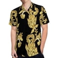 thumbnail image 4 of High Quality Hawaiian Shirts for Men Short Sleeve Aloha Beach Shirt Floral Summer Casual Button Down Shirts Blouses D4VHRS, 4 of 7