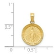 thumbnail image 3 of 14k Yellow Gold Miraculous Medal Pendant Charm, 3 of 4