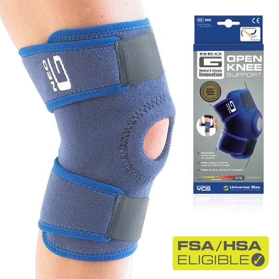 Neo G Knee Brace for Women and Men Knee Support Open Patella for Joint Meniscus Knee Pain Relief, Arthritis, Sprains, Strains, Instability - Adjustable Compression - One size