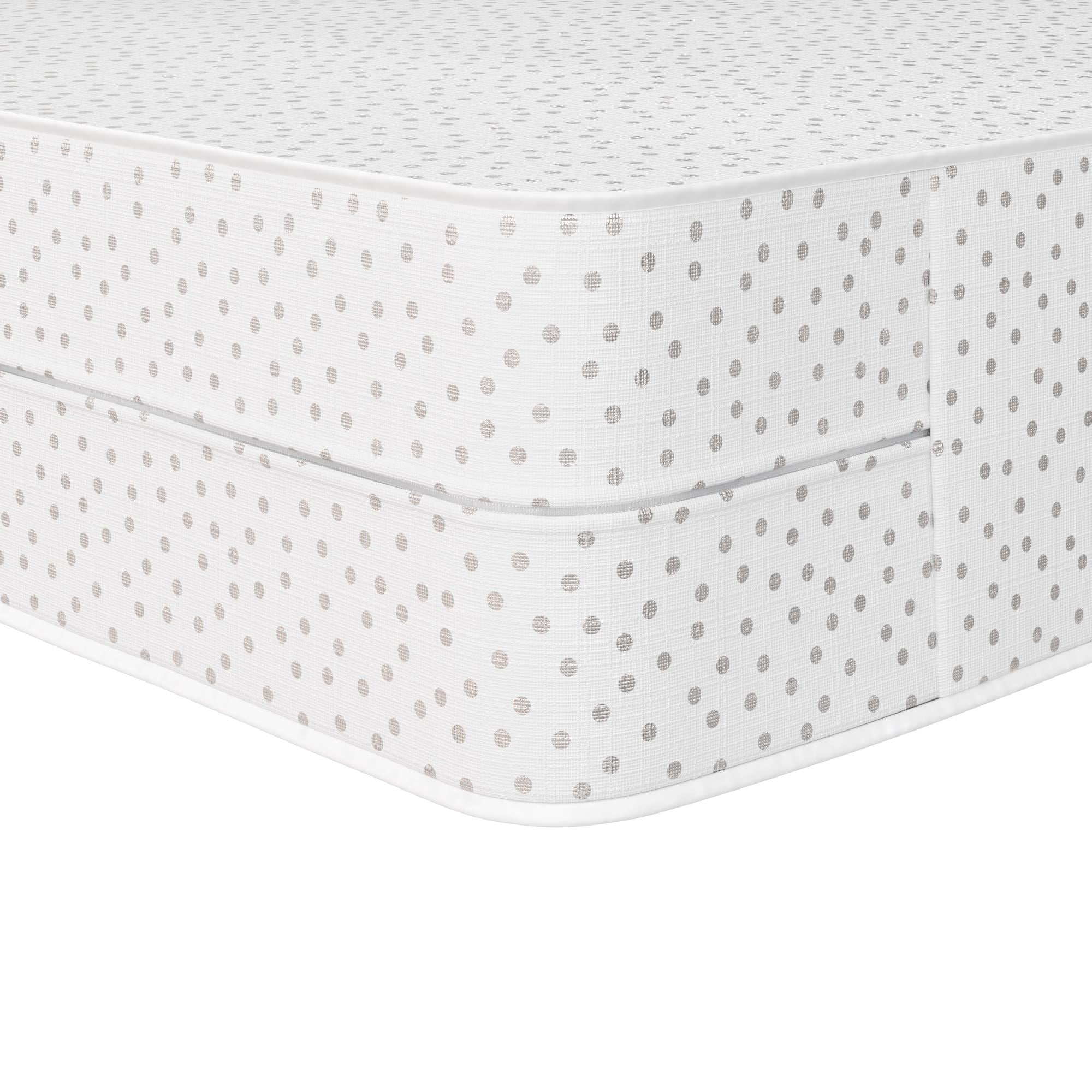 Safety 1st Sweet Dreams Baby & Toddler Mattress, White/Gray Polka Dot