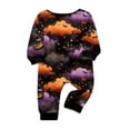 thumbnail image 4 of Matching Family Halloween Pajamas Set - 2026 Cute Ghost & Pumpkin Print Two-Piece Sleepwear Pjs - Family Matching Pajamas Soft Holiday Loungewear Halloween Matching Pajamas for Family, 4 of 4