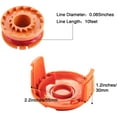thumbnail image 2 of Bobina de repuesto de hilo para recortadora Dinheiro para recortadora de césped y tapa de carrete para recortadora de césped Tapa de carrete para recortadora, compatible con Worx WG180 WG163 WA0010, 2 of 5