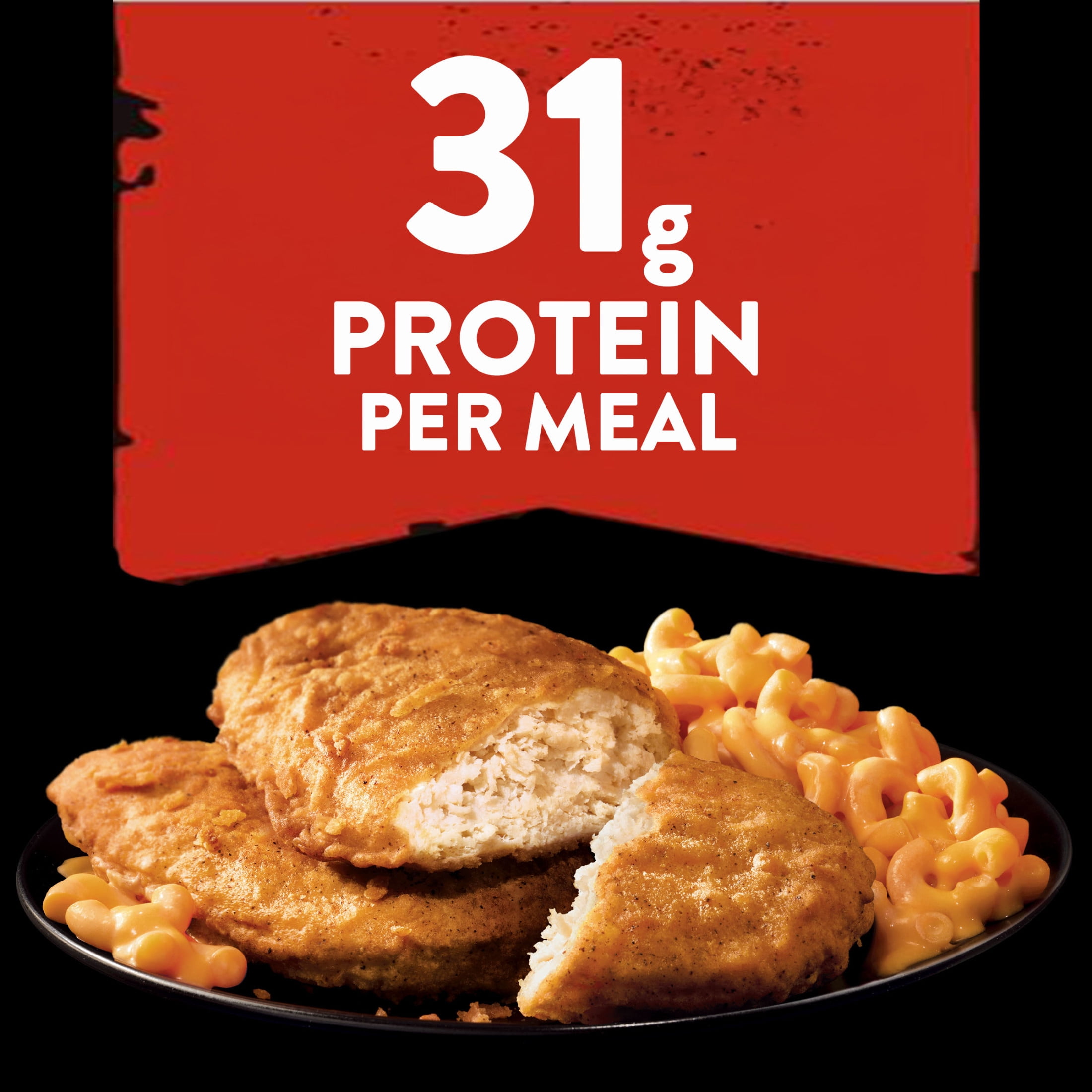 Banquet MEGA Meals Boneless Fried Chicken, 31g Protein, Frozen Meal, 12 oz.