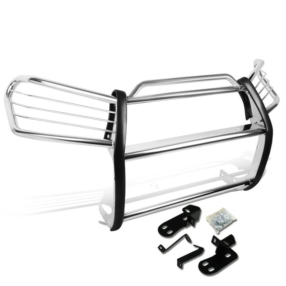 DNA Motoring GRILL-G-064-SS For 2001 to 2005 Toyota Rav4 Xa20 Front Bumper Protector Brush Grille Guard (Chrome) 02 03 04