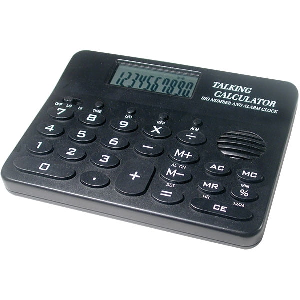 Talking Calculator with Alarm Clock and Music - Walmart ...