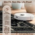 thumbnail image 6 of Design&I 3'x5' Washable Throw Rug Damask With Symmetrical Insect And Lace Border Gothic Victorian Refined for Entryway, Kitchen, Ultra-Thin & Non-Slip Skid-Resistant Small, 6 of 7