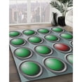 thumbnail image 3 of Ahgly Company Machine Washable Indoor Square Transitional Light Black Area Rugs, 7' Square, 3 of 7