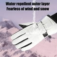 thumbnail image 6 of Neoyler 2 pack Winter Waterproof Ski Gloves Fleece Lined Windproof Insulated Touchscreen Warm for Snowboarding Cycling and Outdoor Sports Thick Insulation Ergonomic Grip White 11x5.9x1.2in, 6 of 7