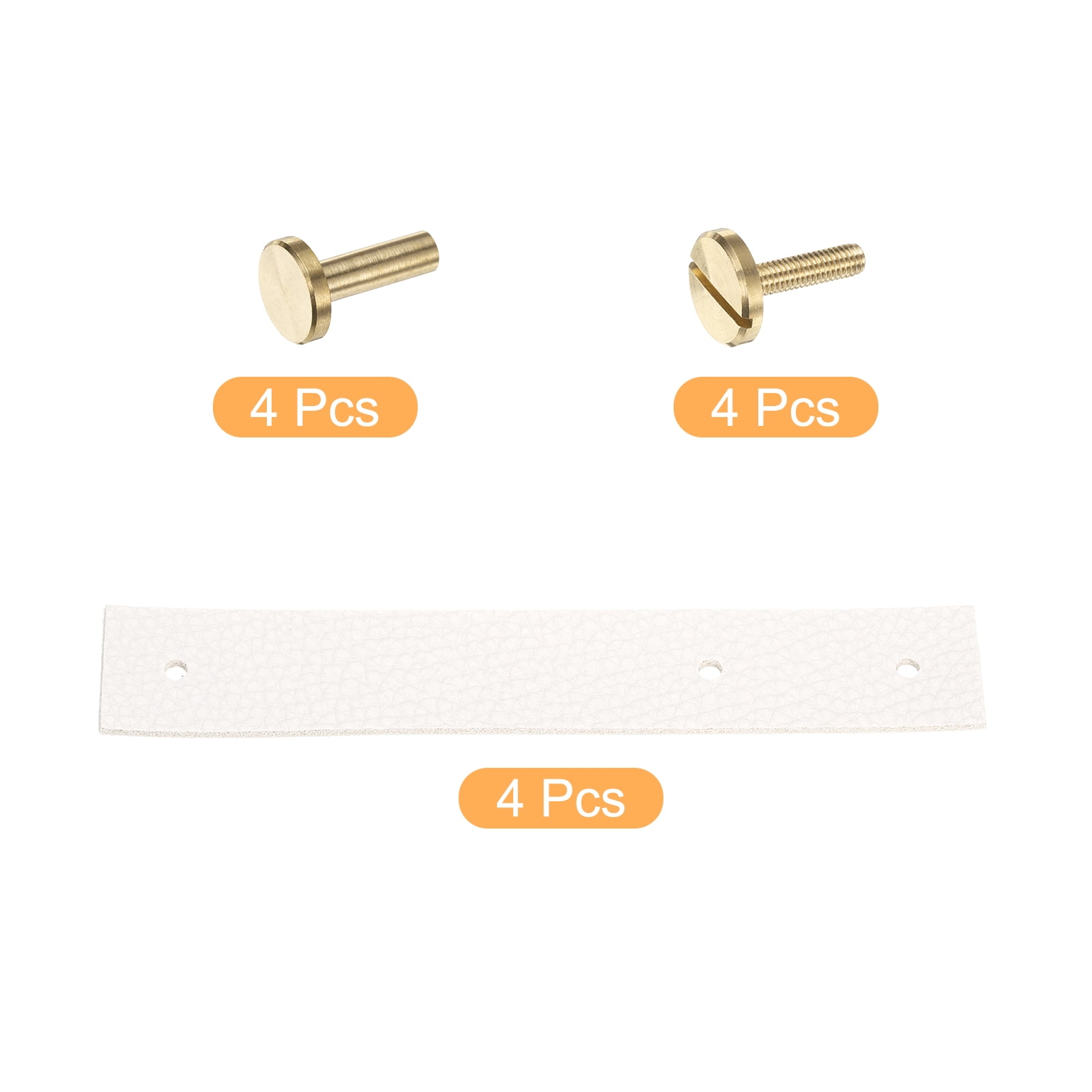 Unique Bargains Leather Drawer Pulls Replacement of Traditional Knobs White