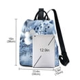 thumbnail image 3 of Blue and White Flowers Travel Laptops Backpack for Women Anti-theft Casual Work Bag Daypack Lightweight Laptop Bag, 3 of 7
