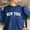 Blue, variant on Aloohaidyvio Sweatshirts for Women Loose Fit,2024 Fall Women's Letter Graphic Crewneck Sweatshirts Fleece Pullover Hoodies Sweaters Casual Winter Outfits Tops