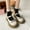 White, variant on Small Fragrant Style Round-toe Pearl French Retro Mary Shoes For Women Flat Shallow Mouth Gentle Patent Leather Spring