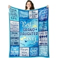 thumbnail image 1 of LHSHID Granddaughter Gifts from Grandma Grandpa Birthday Gifts for Granddaughter Granddaughter Gift Ideas to My Granddaughter Graduation Mothers Day Blanket Gifts 60"x80", 1 of 6