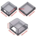 thumbnail image 3 of 1Pcs Bathroom Splash-Proof Box Power Outlet Supplies Self-Adhesive Electric Plug Cover Protection Socket Switch Protective Cover Wall Socket Waterproof Box TRANSPARENT TYPE1, 3 of 8