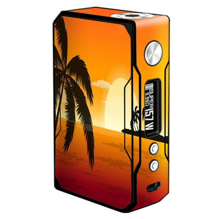 Skins Decals For Voopoo Drag 157W Vape Mod / Palm Trees At (Best Voltage To Vape At)