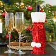 thumbnail image 4 of Decorative Christmas Wine Bags For Gift Giving, Festive Drawstring Wine Bottle Covers For Holiday Parties And Dining Table Ambiance Creations, 4 of 6